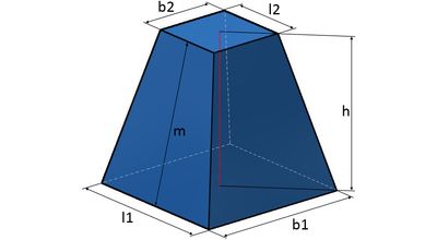 Pyramidenstumpf: Volumenberechnung Pyramidenstumpf